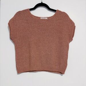 Pink Sleeveless Sweater